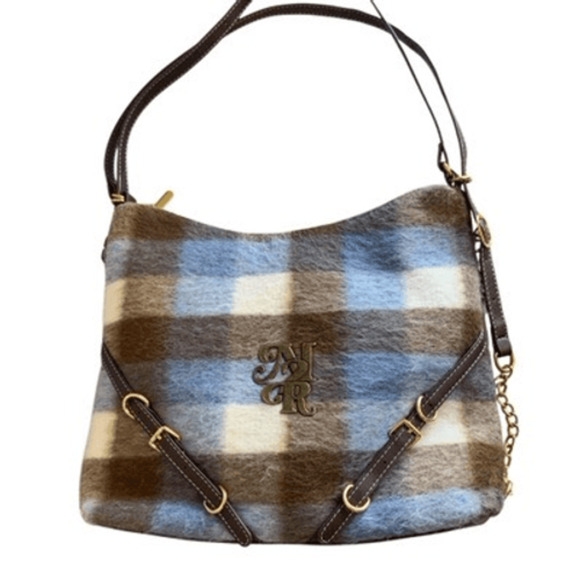 Plaid Y2k Shoulder Hobo Bag - Picture 7 of 9